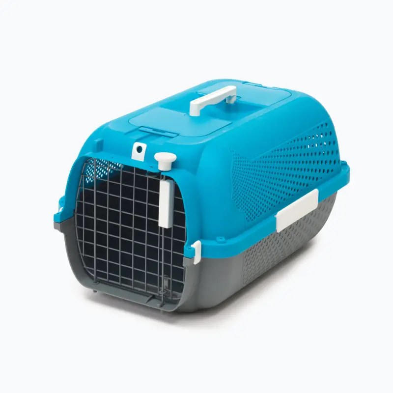 Catit – Bo&icirc;te transport turquoise moyen – 56,5 x 37,6 x 30,8 cm Promotion Saisonnière