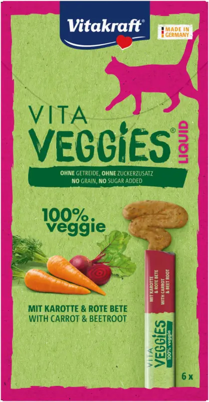 Vitakraft – Friandises Veggies Liquid chat carotte – 6x15g Bon Marché