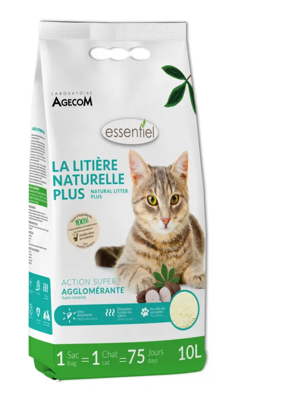 Populaire Essentiel – Liti&egrave;re naturelle plus – 10L