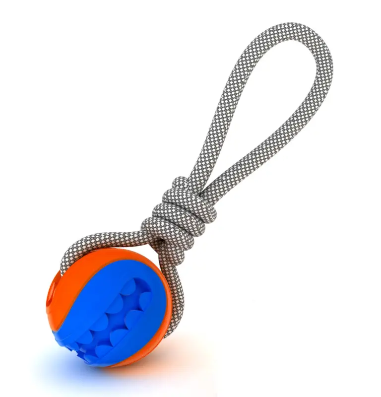 Petit Prix Anka – Balle Mouth + Corde Traction pour Chiens – 6cm