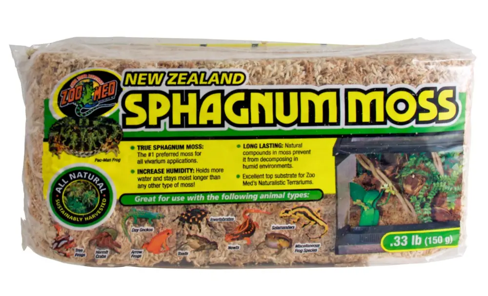 Zoomed – Mousse naturelle sphaine de Nouvelle-Zeland pour terrarium – 150g Commander Maintenant
