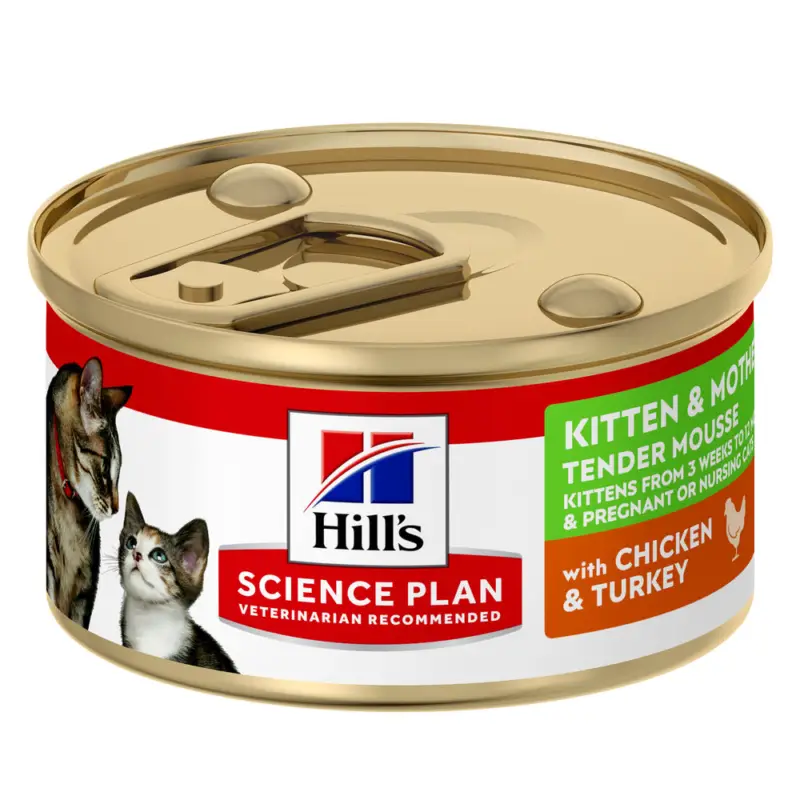 Dernière Chance Hill's Science Plan – Kitten & Mother – Mousse Chaton Et Chatte Allaitante Poulet Dinde-85g