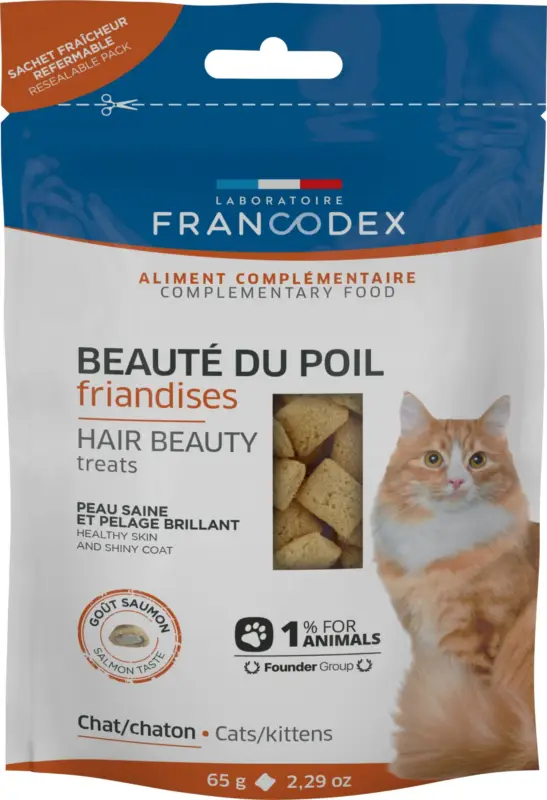 Francodex – Friandises Beaut&eacute; du Poil pour Chats – 65g Pas Cher