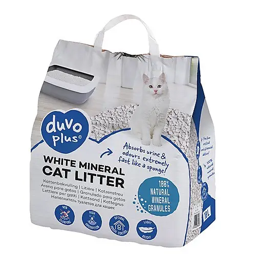 Duvoplus – Liti&egrave;re Min&eacute;rale White pour Chats – 10L Offre Spéciale