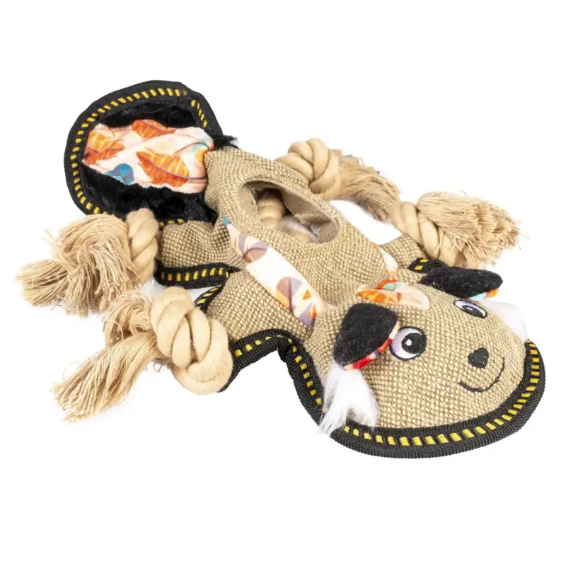 Promotion Saisonnière Duvoplus – Jouet Canvas Moufette Brun pour Chiens – 34x23x5cm