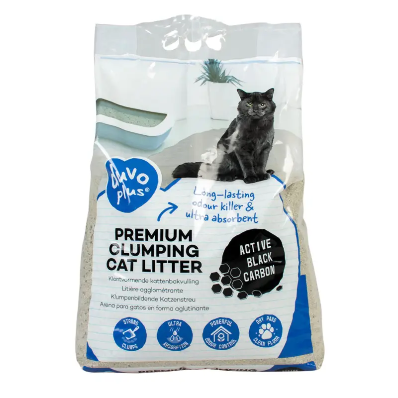 Duvoplus – Liti&egrave;re White Sensitive Black Carbon pour Chats – 12kg Promotion Saisonnière