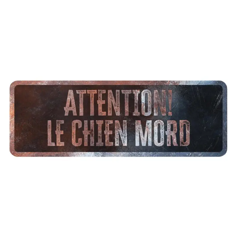 D&D – Panneau d'avertissement General 3 Fran&ccedil;ais – 40x13x03cm Multicolore Authentique