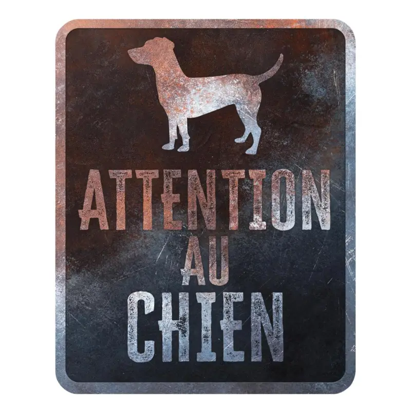 Promotion D&D – Panneau d'avertissement Stafford Fran&ccedil;ais – 25x20x03cm Multicolore