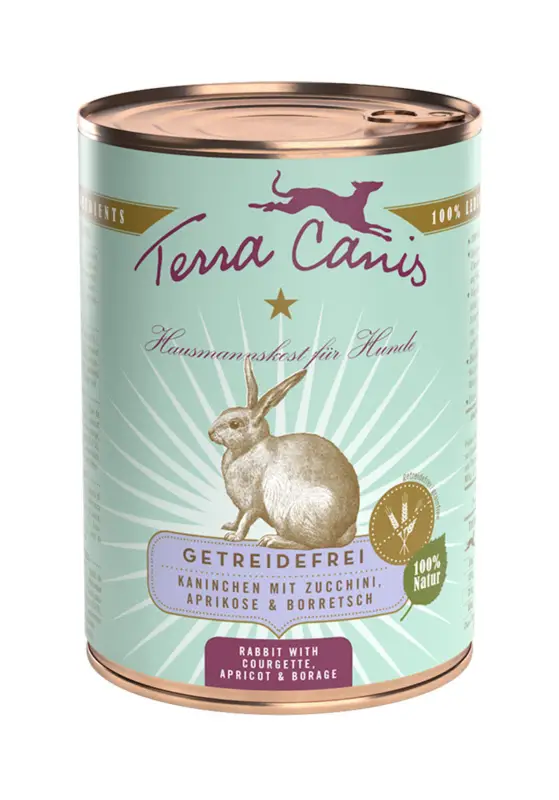 Livraison Express Terra Canis – Aliment Naturel sans C&eacute;r&eacute;ales au Lapin pour Chiens – 400g