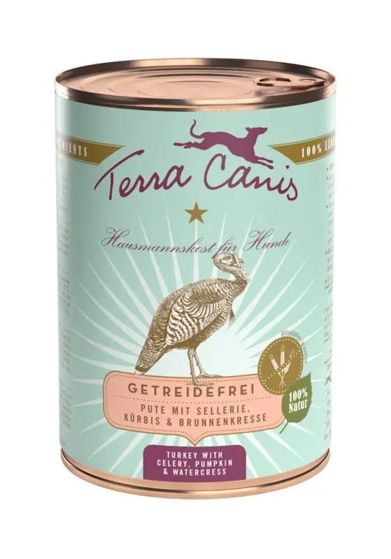 Bon Plan Terra Canis – Aliment Naturel sans C&eacute;r&eacute;ales &agrave; la Dinde pour Chiens – 400g