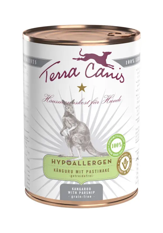 Terra Canis – Aliment Naturel Hypoallergen Kangourou pour Chiens – 400g Vente Directe