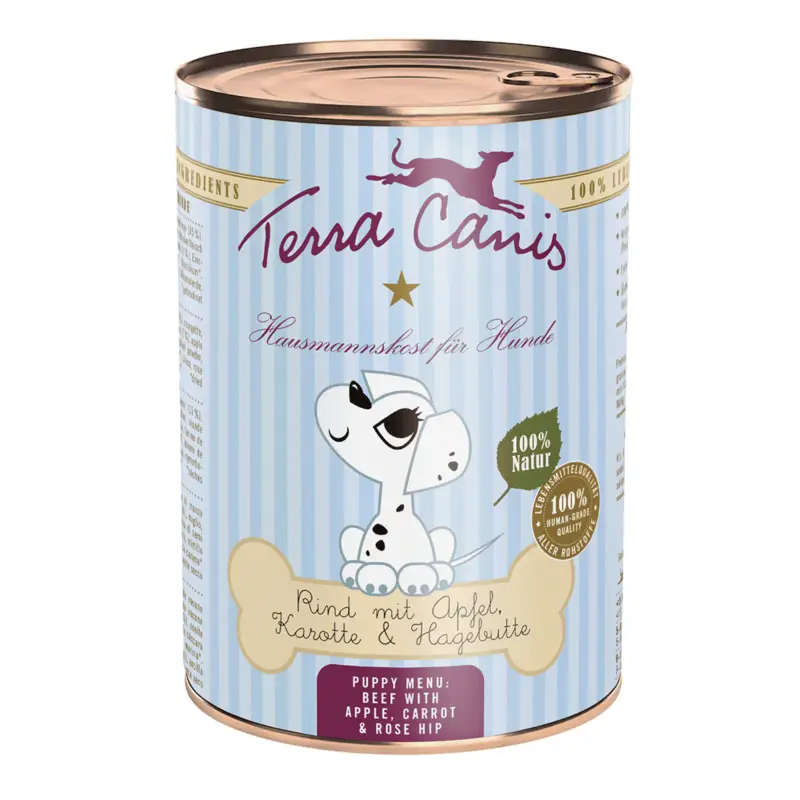 Terra Canis – Aliment Naturel Puppy au B&oelig;uf pour Chiots – 400g Expédition Rapide