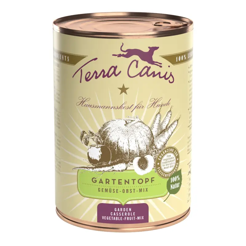 Terra Canis – Aliment Naturel Casserole du Jardin Fruits et L&eacute;gumes pour Chiens – 400g Meilleure Vente