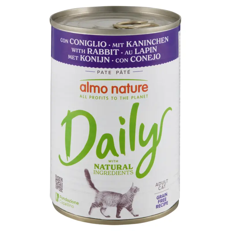 Acheter Direct Almo Nature – P&acirc;t&eacute;e Dailygrain Free Lapin – 400g