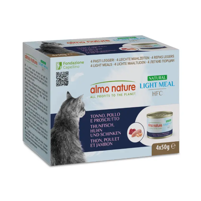 Prix Bas Almo Nature – P&acirc;t&eacute;e Hfc Light Meal Thon, Poulet Et Jambon – 4 X 50g