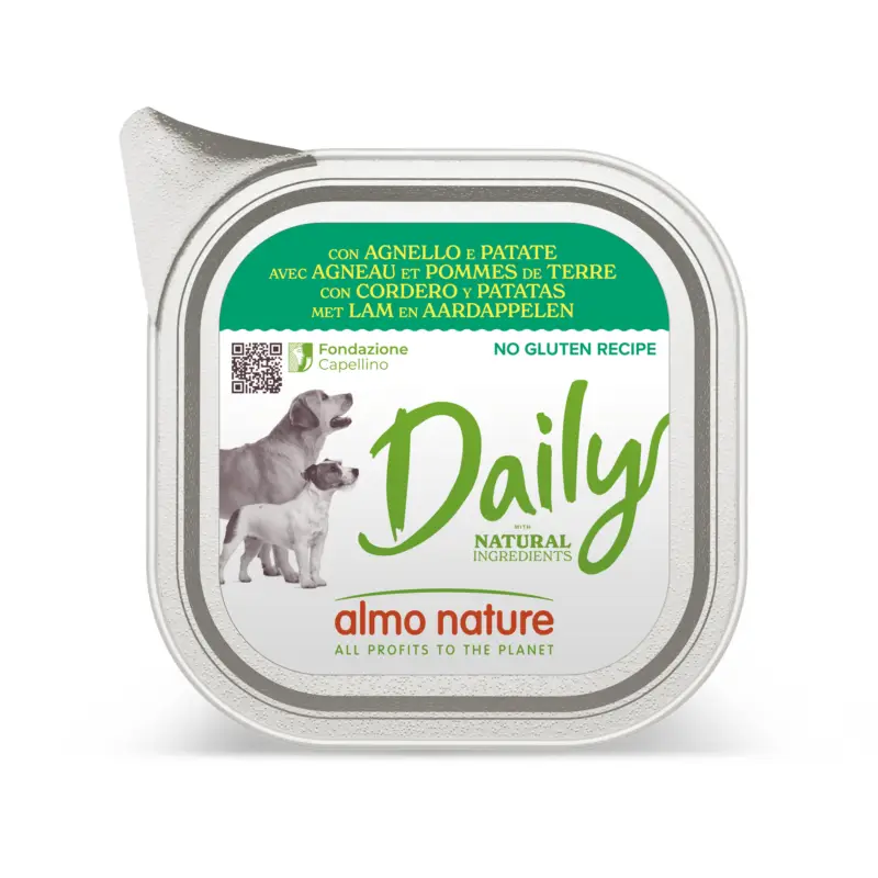Prix Choc Almo Nature – P&acirc;t&eacute;e Daily Nogluten Agneau – 100g