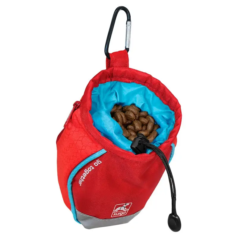 Kurgo – Sac &agrave; Friandises « Go Stuff It » pour Chiens – Rouge Satisfait Ou Remboursé