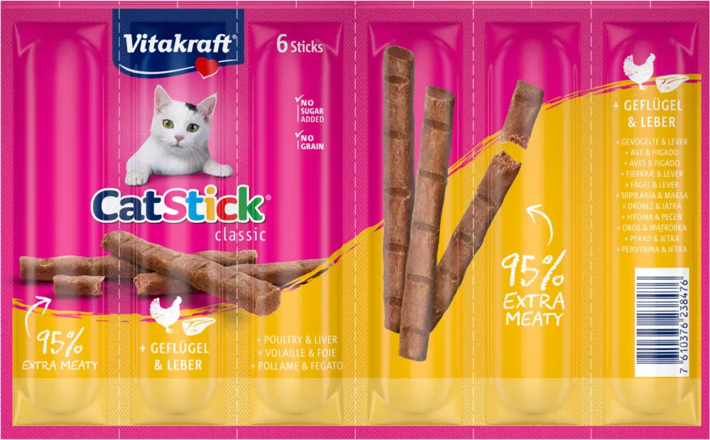 Produit De Marque Vitakraft – Cat Stick Volaille et Foie pour Chat