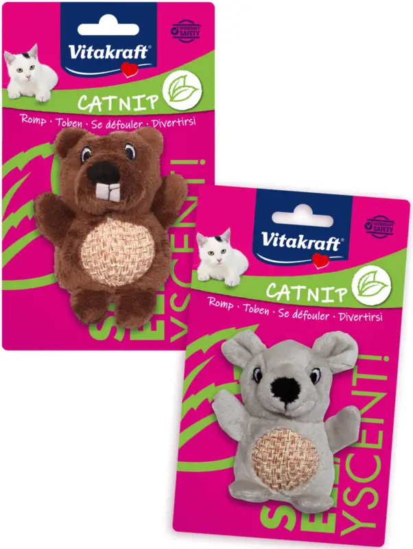 Super Prix Vitakraft – Jouet Chat Castor et Souris