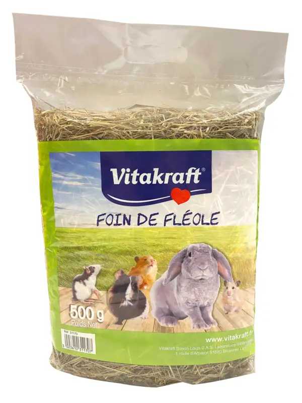 Vitakraft – Foin de Fl&eacute;ole – 500g Retour Gratuit