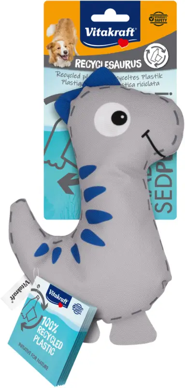 Vitakraft – Jouet – Amigo-Saurus Dino gris textile – 23cm Acheter Direct