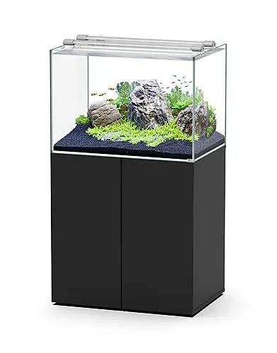 Soldes Aquatlantis – Ensemble Aquarium + Meuble Aquascape 80 – Led Noir