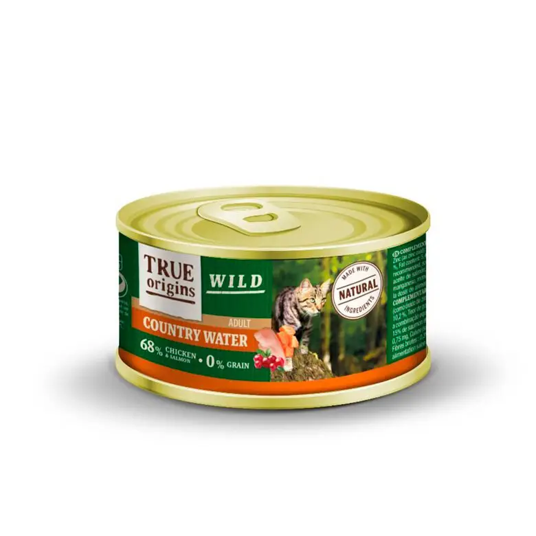 Prix Réduit True Origins Wild – P&acirc;t&eacute;e au Poulet & Saumon pour Chats Adultes – 100G