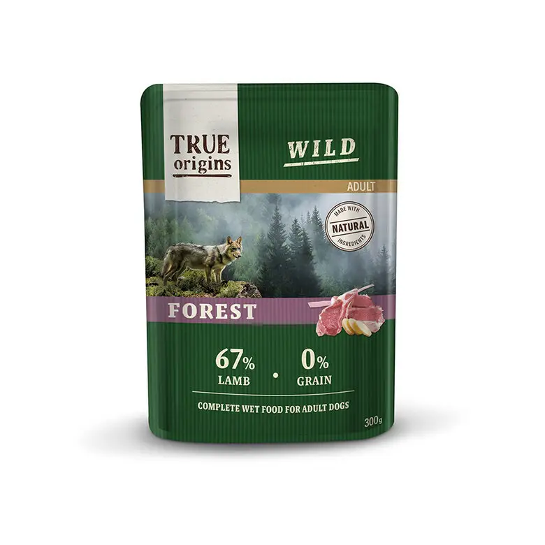 True Origins Wild – Repas Sachet Fra&icirc;cheur Agneau pour Chiens Adultes – 300G Commande En Gros