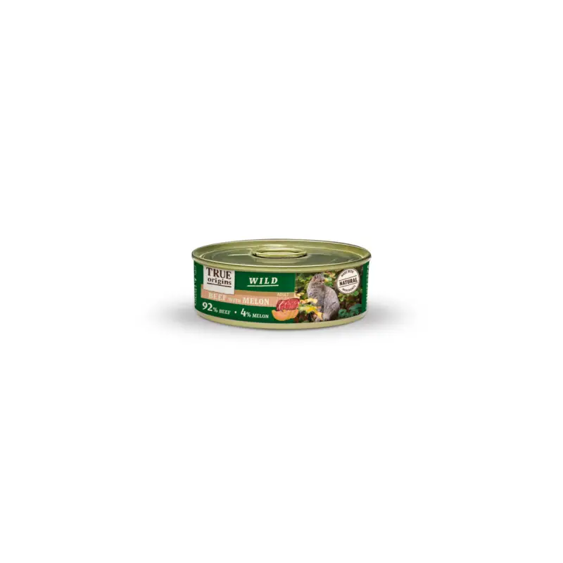 Dernière Chance True Origins Wild – P&acirc;t&eacute;e au B&oelig;uf & Melon pour Chats Adultes – 85G