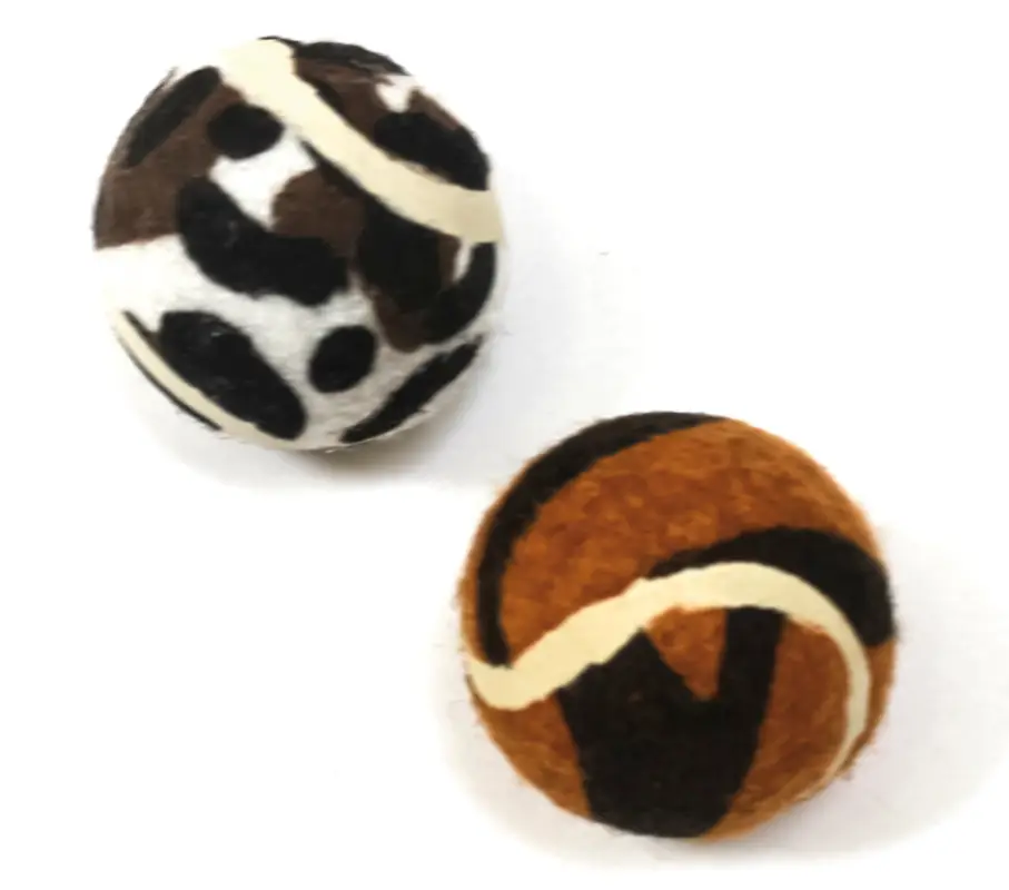 Paiement Sécurisé Croci – Jouet Balle Tennis Animalier pour Chats – 3,8cm