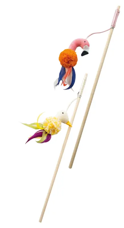 Commander Vite Croci – Jouet Canne &agrave; P&ecirc;che Oiseaux pour Chats – 40cm