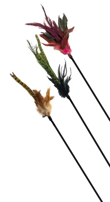Croci – Jouet Canne avec Plumes pour Chats – 47cm Must-Have