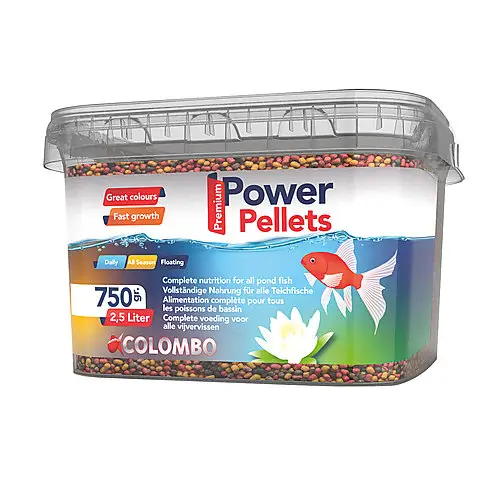 Marque Colombo – Aliment en Granul&eacute; Power Pellet pour Poissons de Bassin – 2,5L