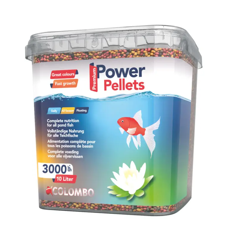 Colombo – Aliment en Granul&eacute; Power Pellet pour Poissons de Bassin – 10L Prix Réduit