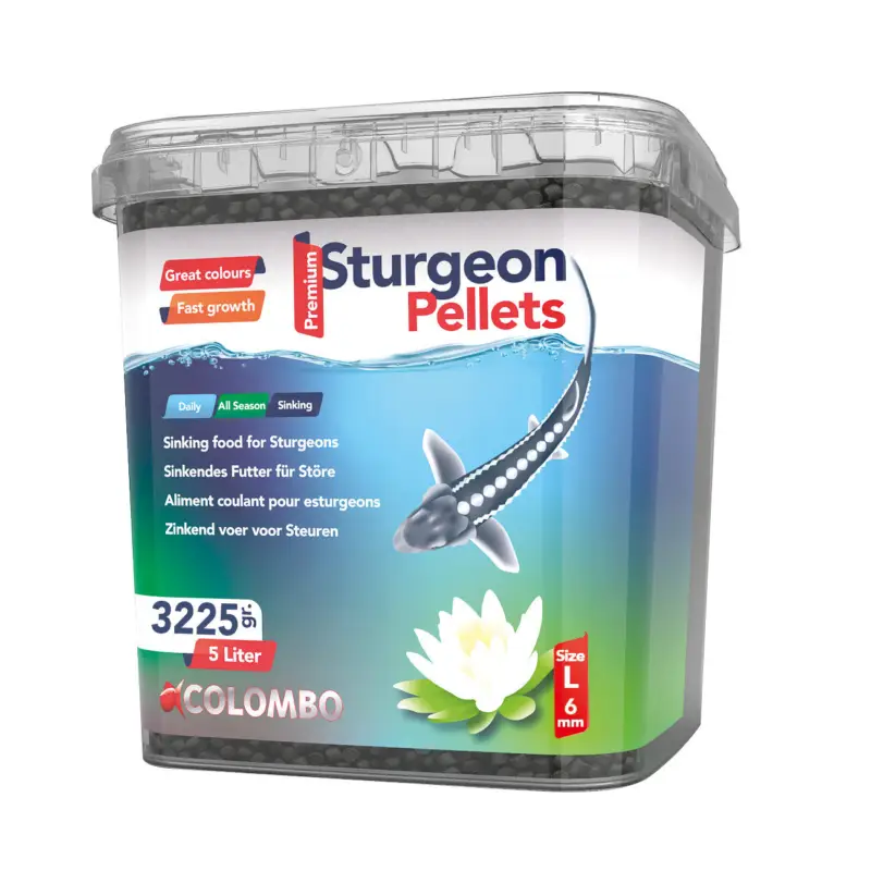 Livraison Express Colombo – Aliment Coulant Sturgeon Pellets L pour Esturgeon – 5L