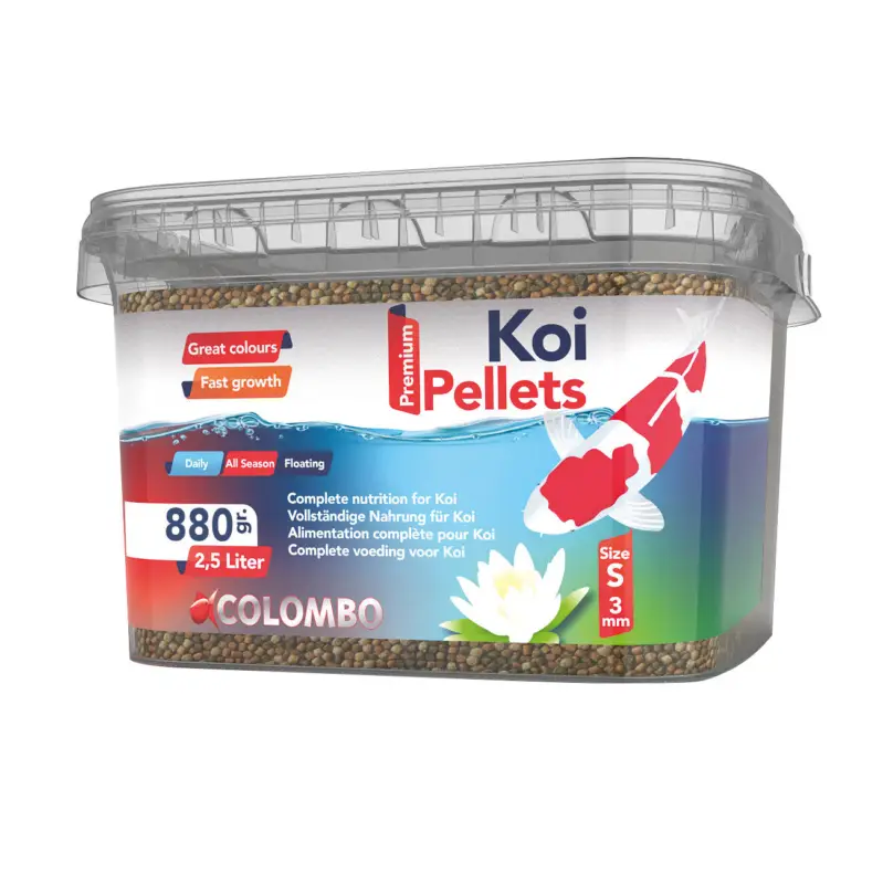 Colombo – Aliment Complet Pellets Mini pour Koi – 2,5L Prix Choc
