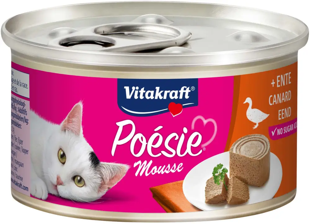 Vitakraft – P&acirc;t&eacute;e en Mousse Po&eacute;sie au Canard pour Chats – 85g Soldes
