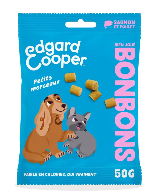 Commande En Gros Edgard & Cooper – Bonbons Adulte Saumon & Poulet – 50g