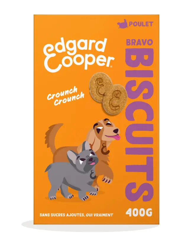 Paiement Sécurisé Edgard & Cooper – Biscuits Adulte au Poulet – 400g