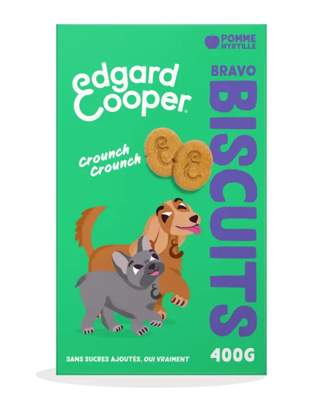 Edgard & Cooper – Biscuits Adulte Pomme & Myrtilles – 400g Achetez Aujourd&rsquo;hui