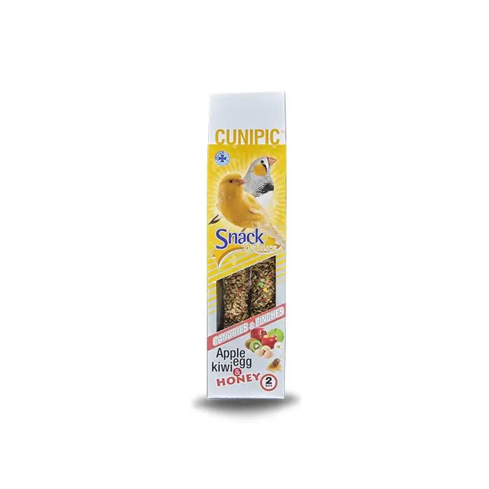 Affaire À Saisir Cunipic – Barres Snack Deluxe Pomme Kiwi pour Canaris et Diamant – 60g