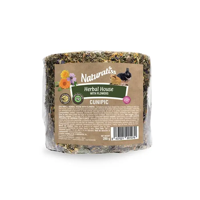 Dernière Chance Cunipic – Friandises Naturaliss Herbe Maison aux Fleurs – 185g