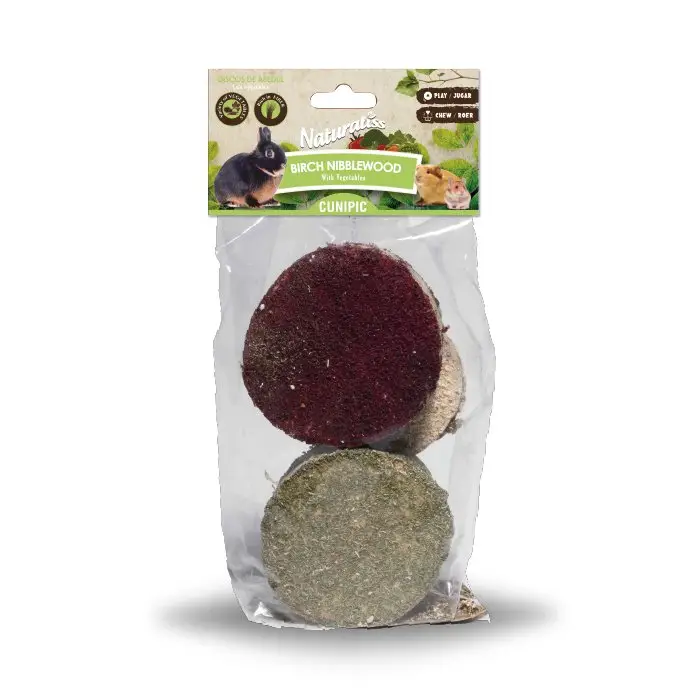 Cunipic – Disques de Bouleau Naturaliss aux L&eacute;gumes – 200g Pas Cher