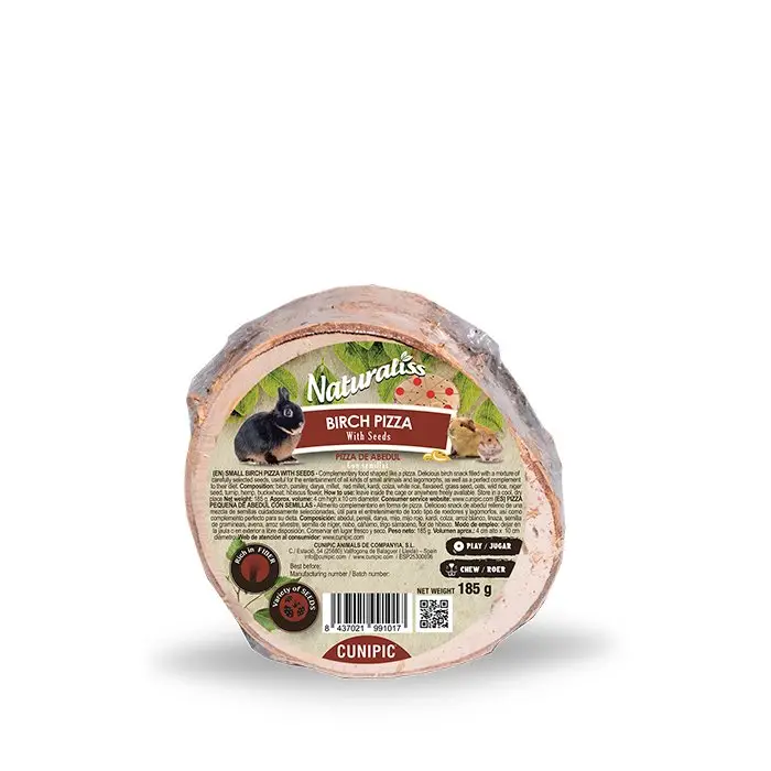 Cunipic – Compl&eacute;ment Naturaliss Bouleau Pizza aux Graines pour Rongeurs – 185g Petit Prix