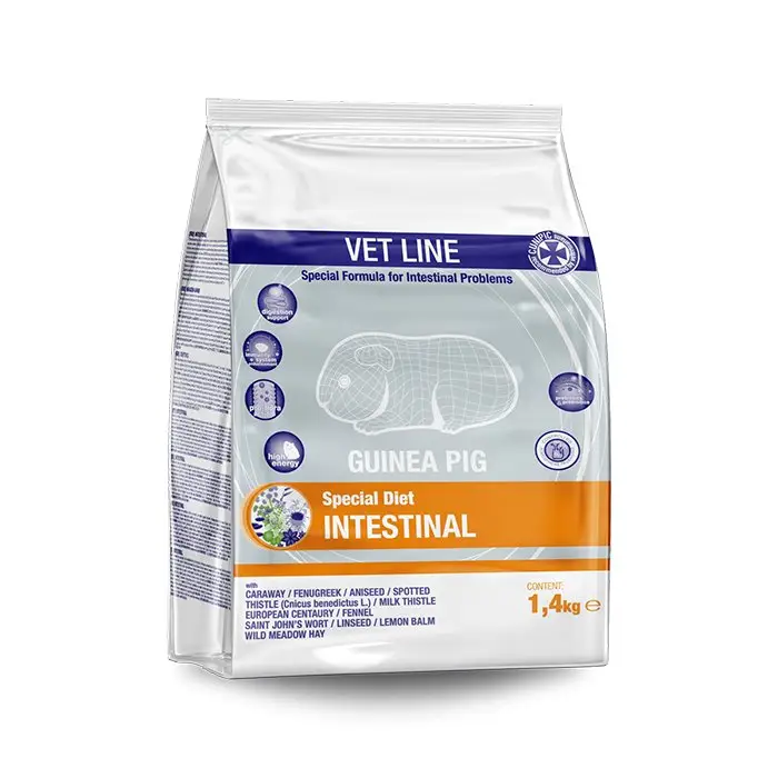 Cunipic - Aliment Vet Line Intestinal pour Cochons d'Inde - 1.4kg Expédition Rapide