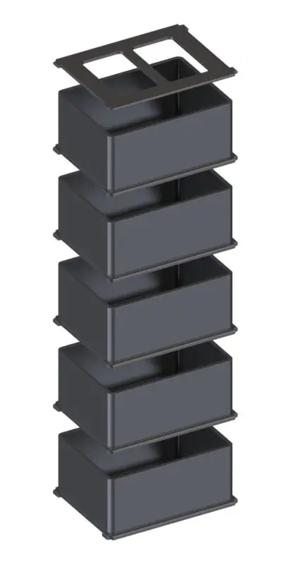 Aquatlantis - Kit de 5 Gobelets Modulaires B-BOX- taille M Commander Vite