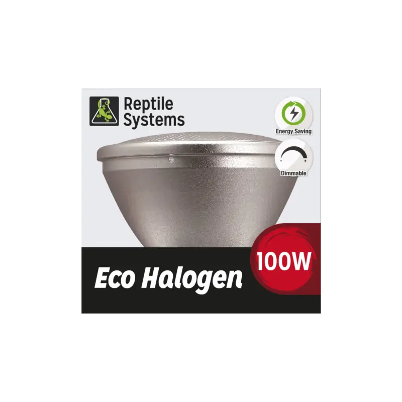 Reptile Systems – Lampe ChauffanteInfrarouge Eco Halogen pour Terrarium – 100W/220V Expédition Rapide