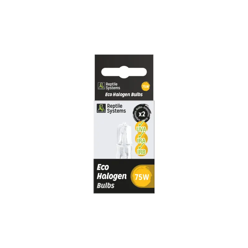 Reptile Systems – Spot de Rechange x2 Eco Lamp Chauffante – 75W Populaire