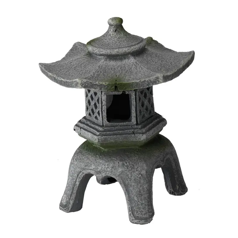 Nouvelle Collection Aquadella - Décoration BALINAISE LANTERN 3 pour Aquarium - 8x7,5x10,5cm