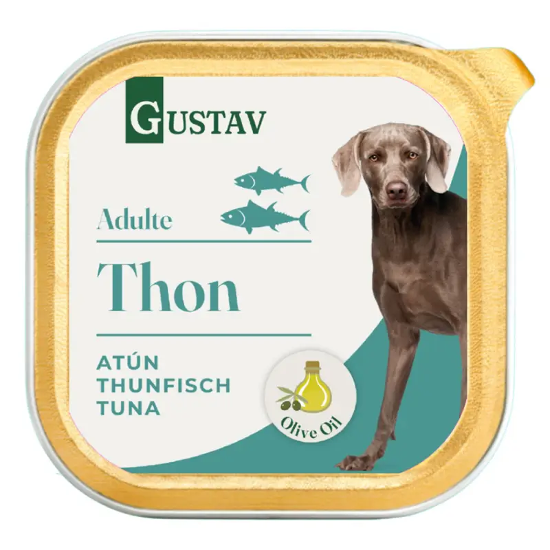 Gustav - Pâtée Adulte au Thon pour Chiens - 300g Produit De Marque
